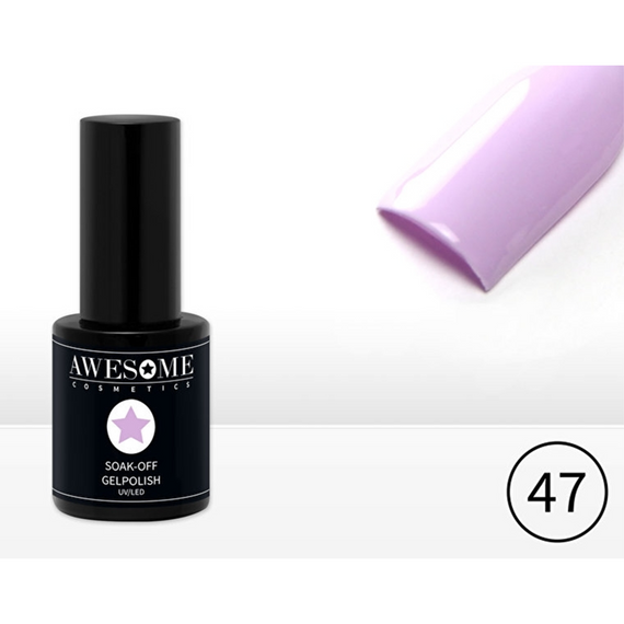 Awesome TPO-free Gel Polish Pastel Purple 047 (10 ml)