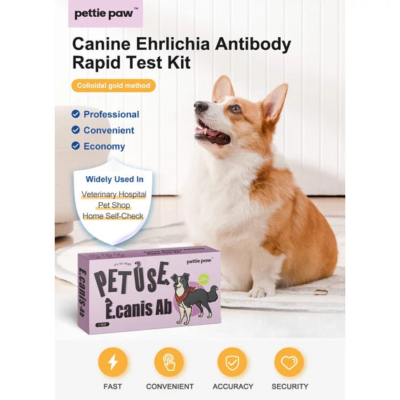 Ehrlichia (Tick-Borne Disease) Antibody Rapid Test for Dogs (1 pc/box)