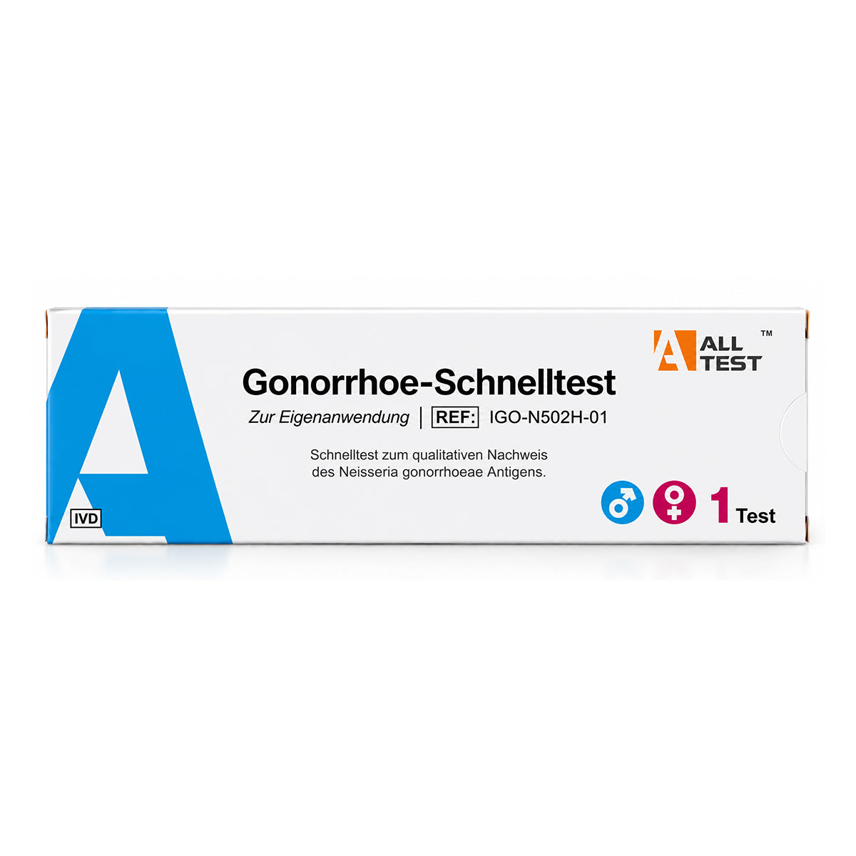 Gonorrhoe-Schnelltest – zur Selbsttestung zu Hause für Frauen und Männer (1 Stück/Packung)