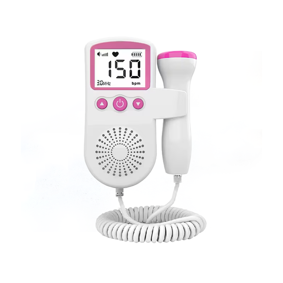 Fetal Doppler Heartbeat Monitor - Pink