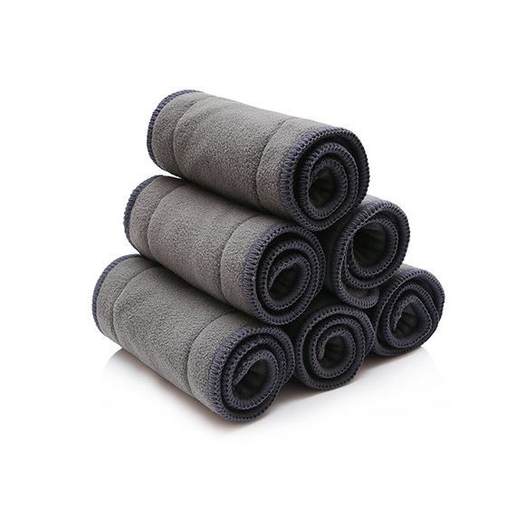 4-Layer Charcoal Bamboo Diaper Insert