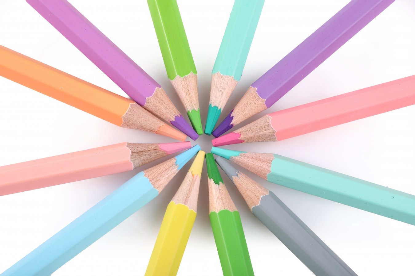 NEBULO Pastel Colored Pencil Set (12 pcs, hexagonal)