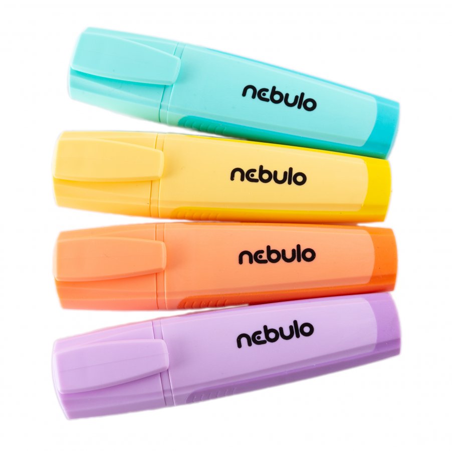 NEBULO Pastel Highlighter Set (4 pcs)