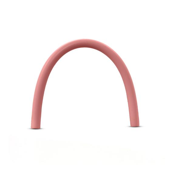 Pink-colored Silicone Straw