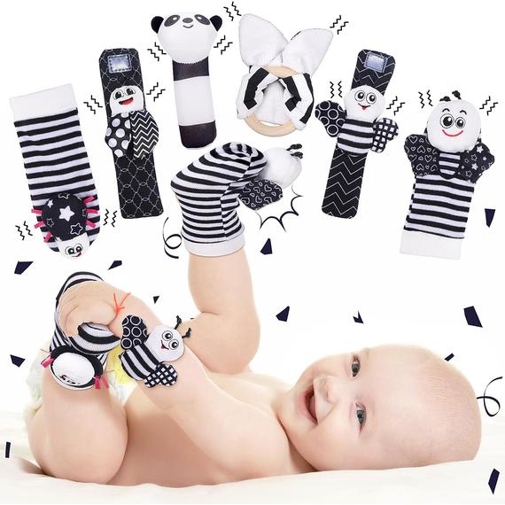 High-Contrast Baby Toy Set