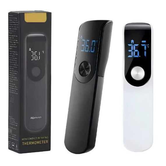 Mini touchless infrared thermometer - white