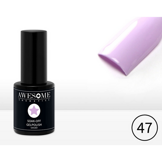 Awesome TPO-free Gel Polish Pastel Purple 047 (10 ml)