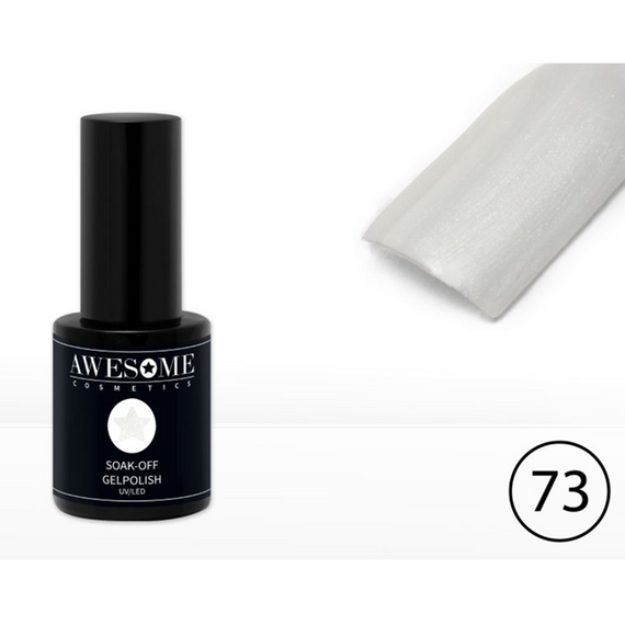 Awesome TPO-freier Gel-Nagellack Pearl White 073 (10 ml)