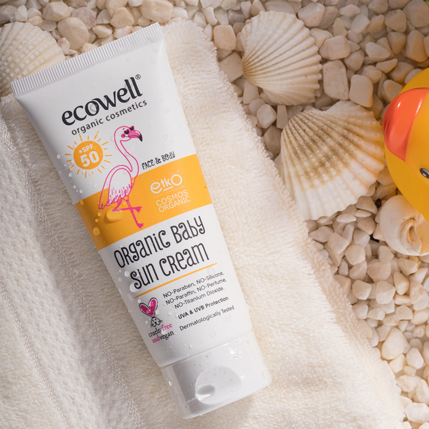 Ecowell Organic Baby Sun Cream SPF 50 (110 g)