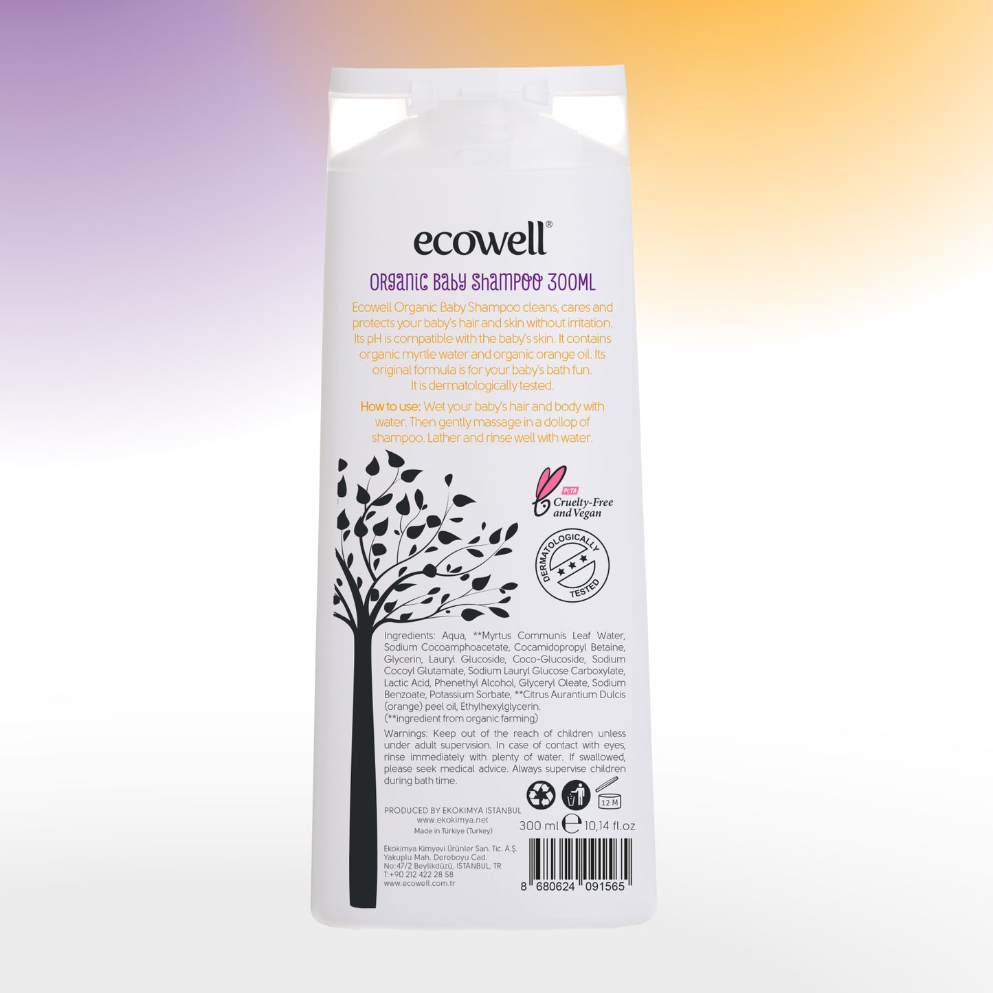 Ecowell Organic Baby Shampoo (300ml)