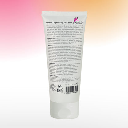 Ecowell Organic Baby Sun Cream SPF 50 (110 g)