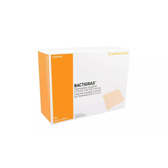 BACTIGRAS Chlorhexidine Acetate Impregnated Antiseptic Paraffin Gauze Dressing (sterile)