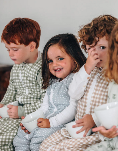 MOLIS&CO Winter-Schlafoverall für Babys (2,5 TOG) - Grau gepunktet