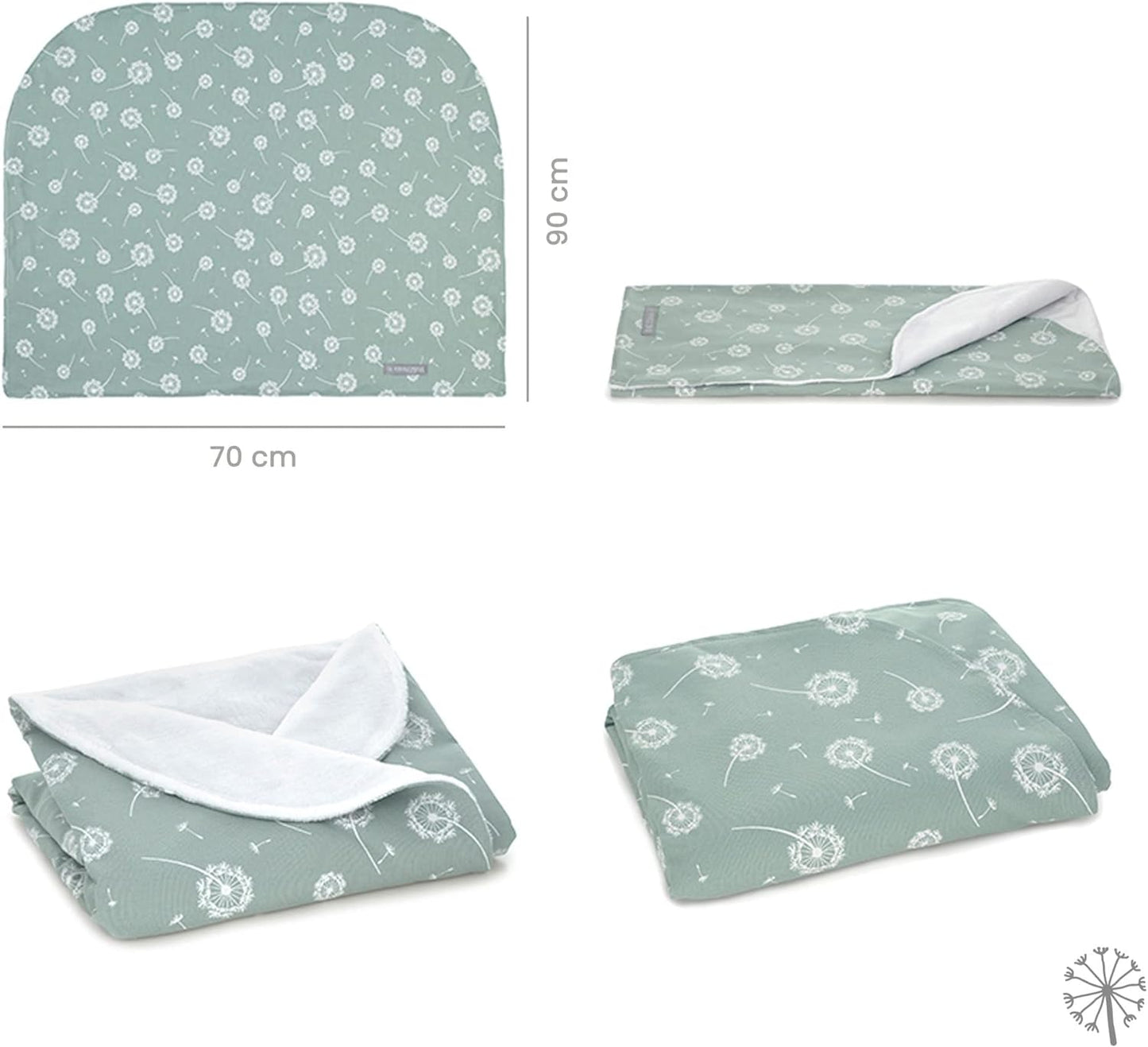 MIMUSELINA Baby Swaddling Blanket - Dandelion
