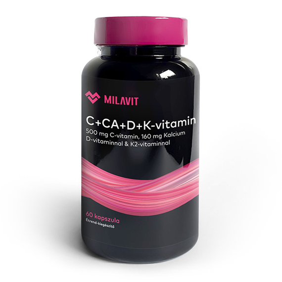 MILAVIT Multivitamin with Vitamin C, Calcium, D & K Dietary Supplement (60 capsules/box)