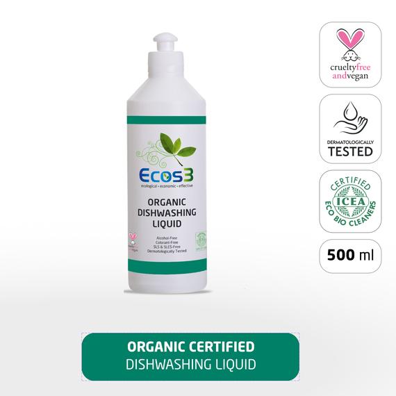 ECOS3 Organic Dishwashing Liquid (500ml)