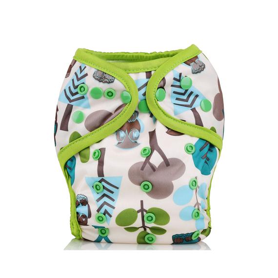 Forest-Patterned Cloth Diaper Cover