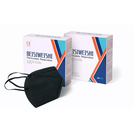 FFP2 schwarze Gesichtsmaske (20 Stück/Box)