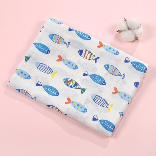 Fish-patterned Muslin Cloth