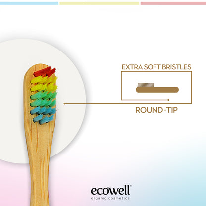 Ecowell Bio-Bambuszahnbürste für Kinder