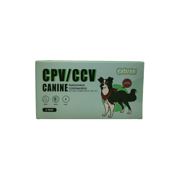 Kombinierter Schnelltest auf Hunde-Parvovirus und Coronavirus (1 Stück/Box)