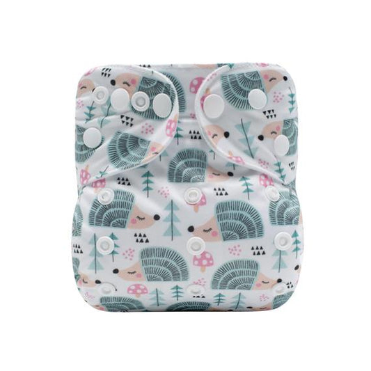 Hedgehog-patterned Pocket Cloth Diaper