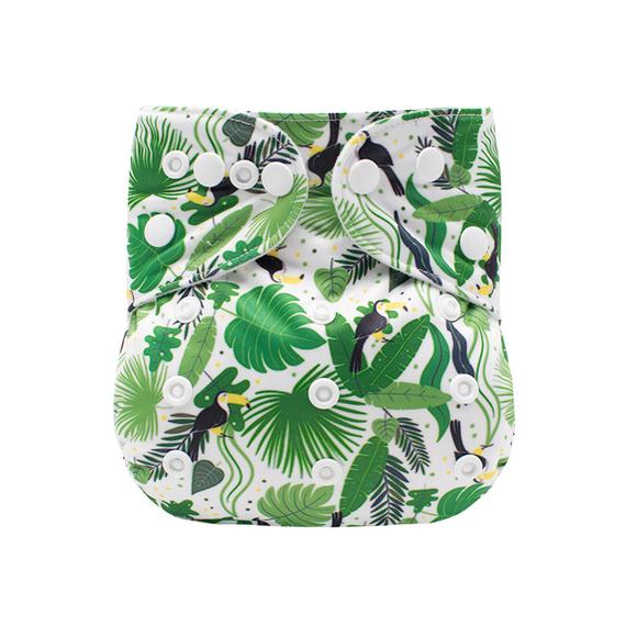 Tropical-patterned Pocket Cloth Diaper