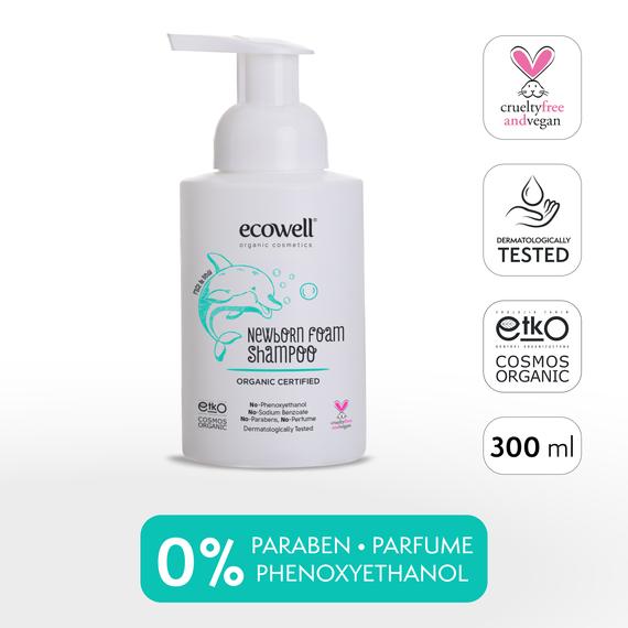Ecowell Bio-Neugeborenen-Schaumshampoo (300 ml)