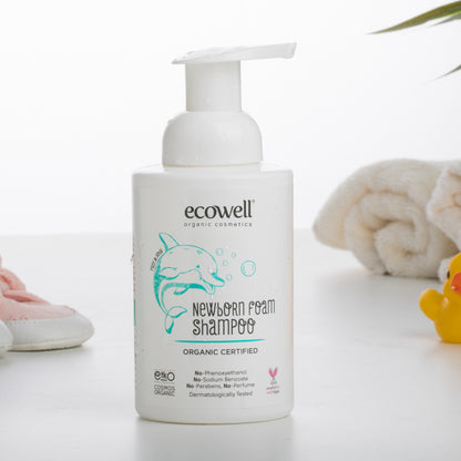 Ecowell Bio-Neugeborenen-Schaumshampoo (300 ml)