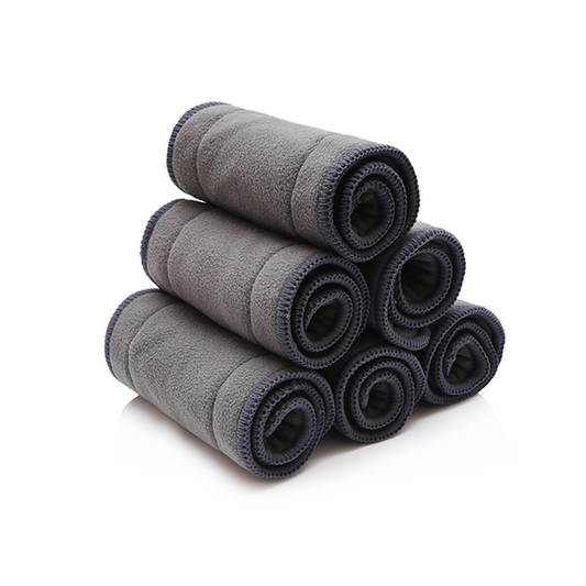 4-Layer Charcoal Bamboo Diaper Insert