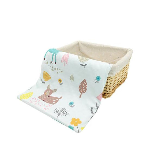 Forest-print Baby Blanket
