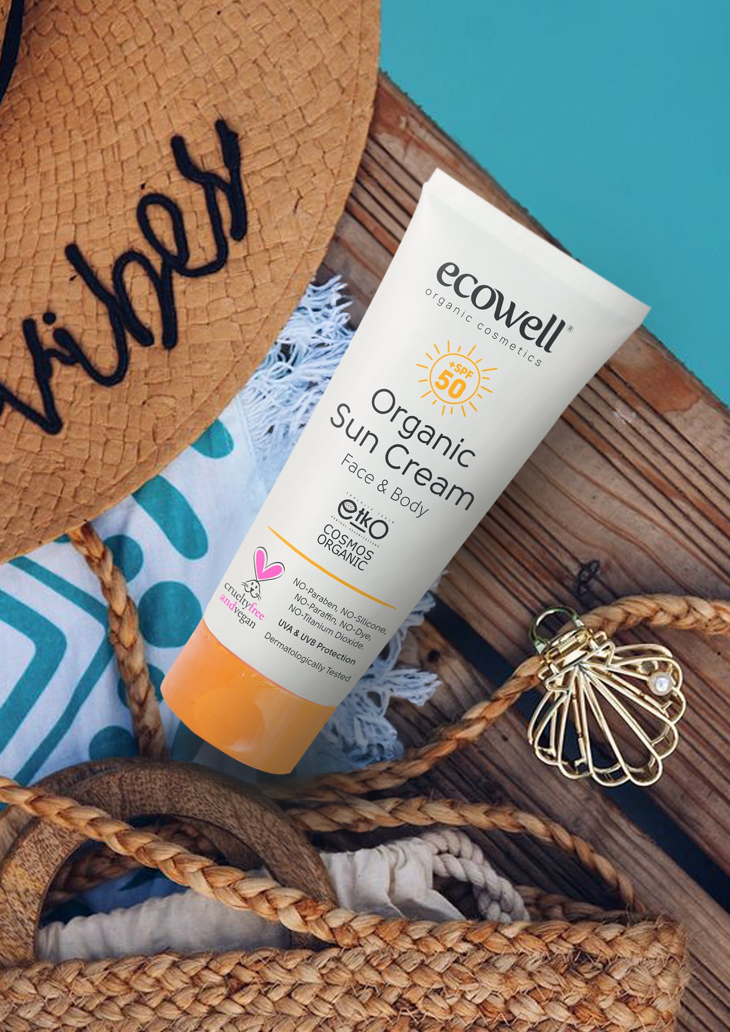 Ecowell Organic SPF50 Sun Cream (110g)