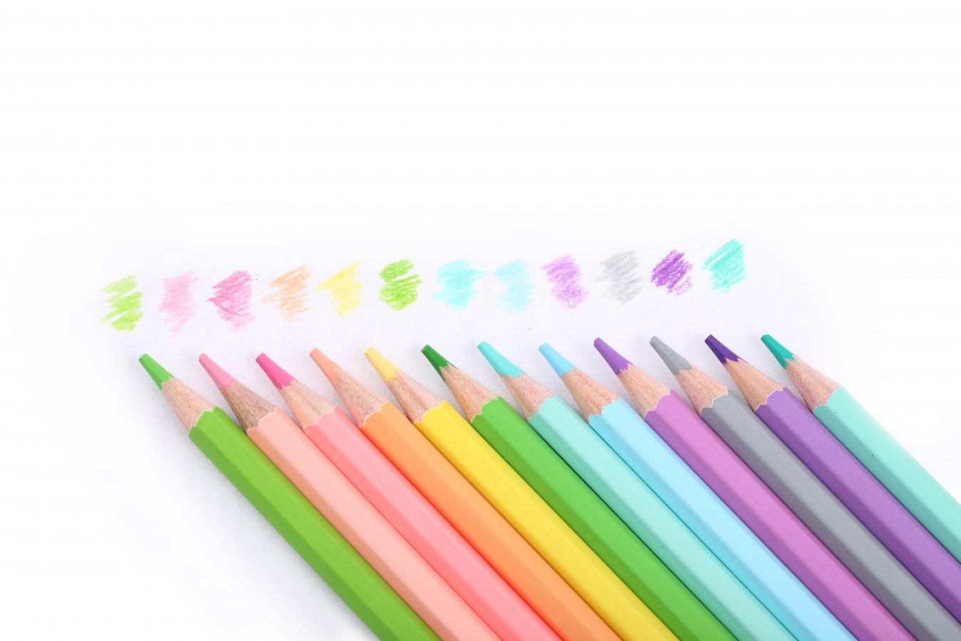 NEBULO Pastel Colored Pencil Set (12 pcs, hexagonal)