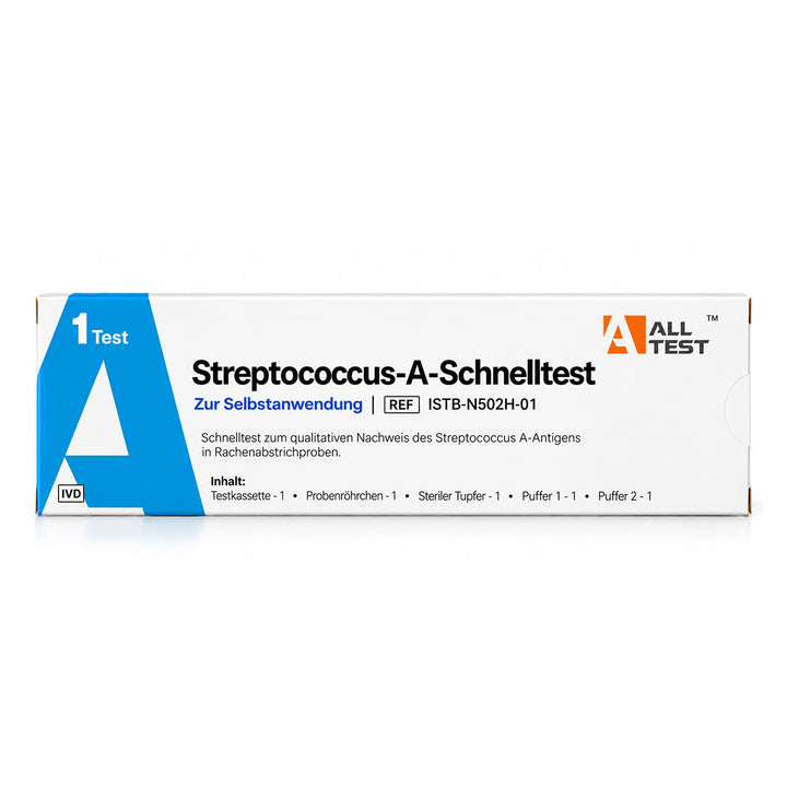 Streptococcus A Rapid Test – for At-Home Testing of Throat Infections (1 test/box)