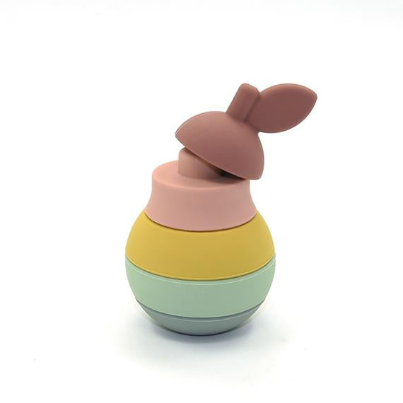 Silicone Pear Stacking Tower