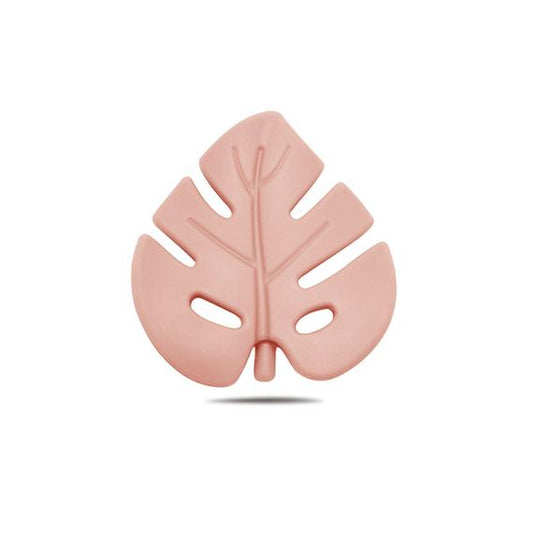 Silicone Leaf Teether - Pink