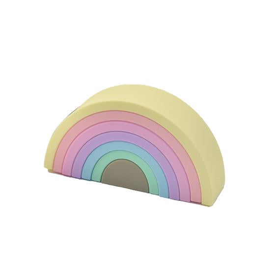 Silicone Rainbow Building Set - Pastel