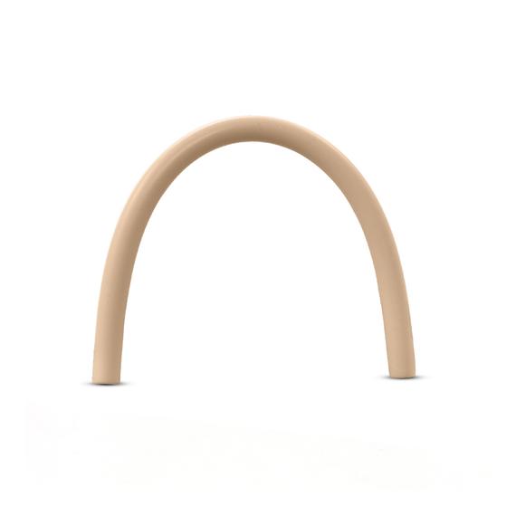 Beige-colored Silicone Straw