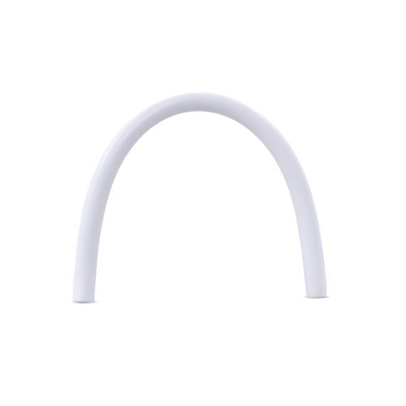 Lavender-colored Silicone Straw