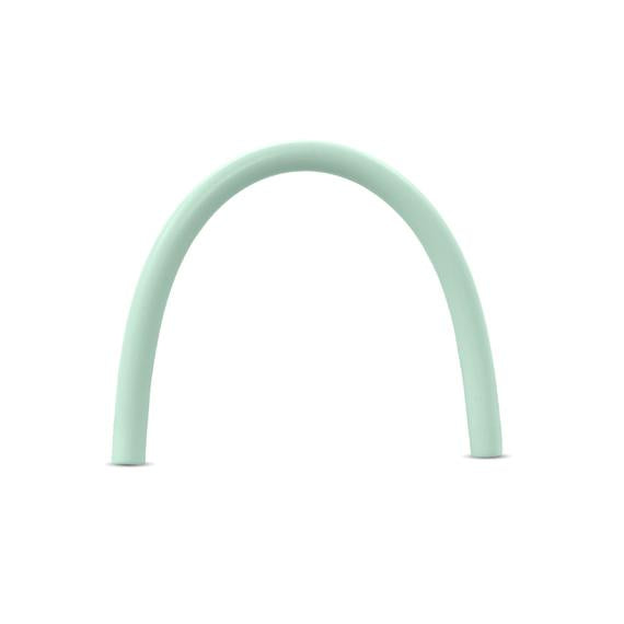 Green-colored Silicone Straw