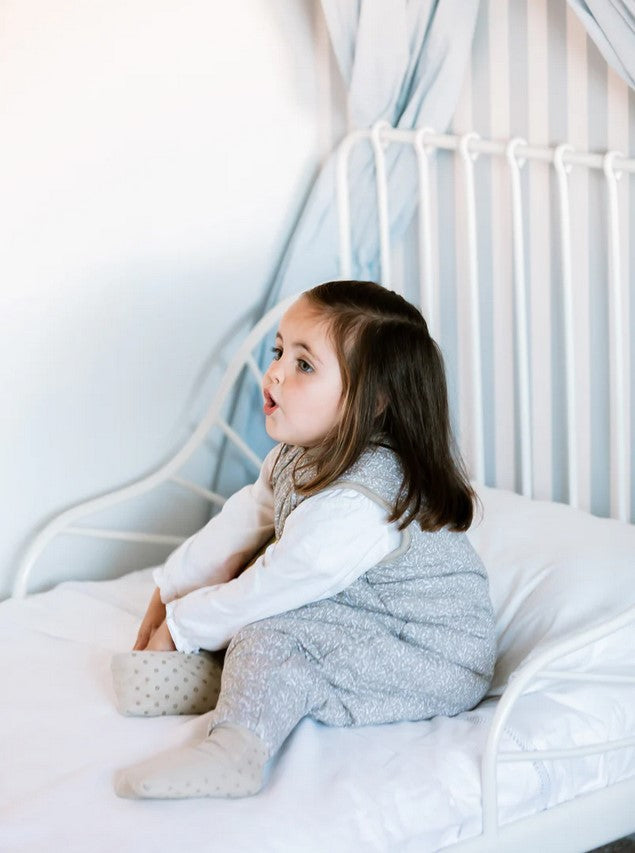 MOLIS&CO Baby Winter Sleeping Jumpsuit with Socks (2.5 TOG) - Beige