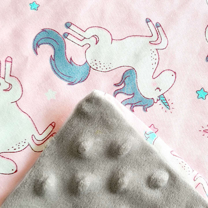 Unicorn-print Baby Blanket