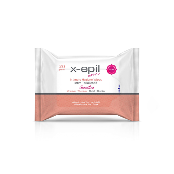 X-epil Intimpflegetücher - Sensitiv (20 Stück/Packung)