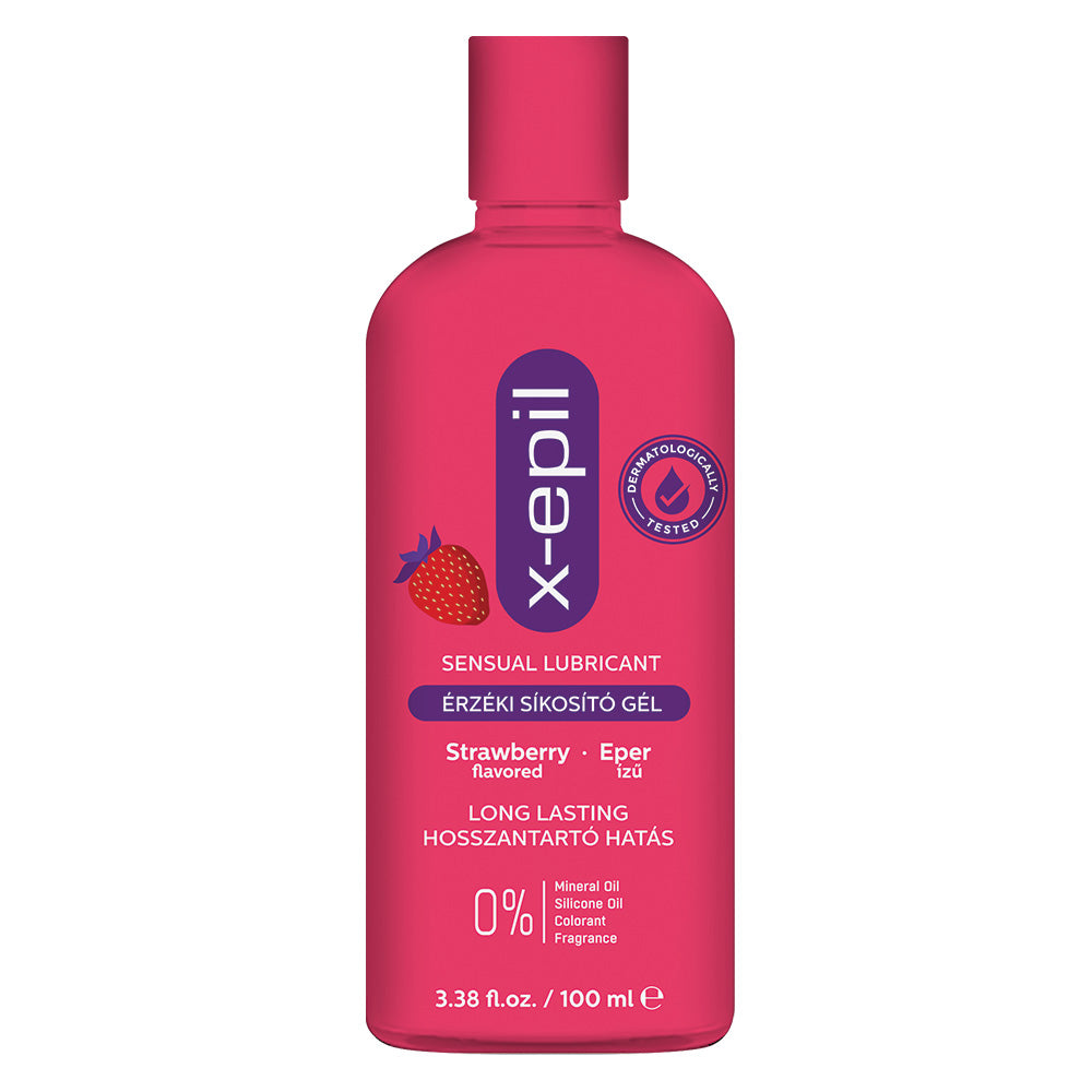 X-Epil Sensual Strawberry-Flavored Lubricant Gel (100 ml)