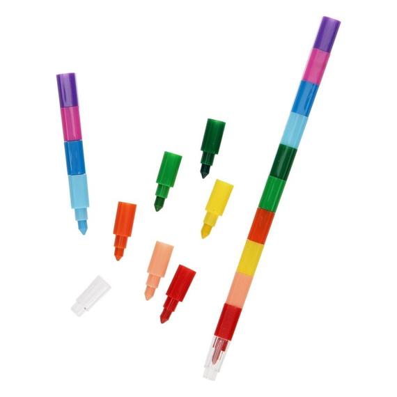 Stapelbarer Buntstiftturm (12 Farben) 