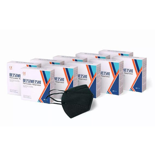FFP2 black face mask (100 pcs/pack)
