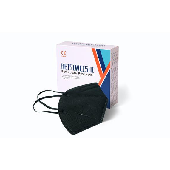 FFP2 schwarze Gesichtsmaske (10 Stück/Box)