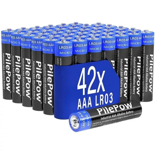 AAA Alkaline Battery Set (42 pcs)